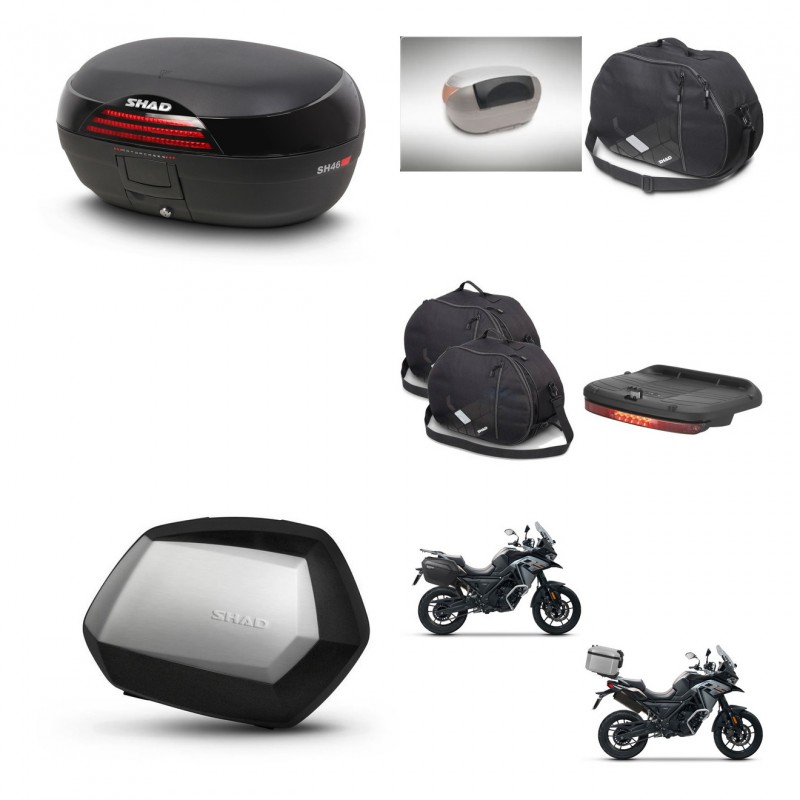 SHAD SH35 PREMIUM suitcases + mounting bracket SH46 trunk accessories 45 L KIT-477714