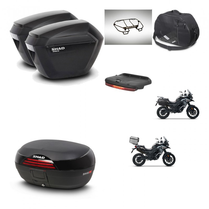 SHAD SH46 trunk + mounting bracket sh23 suitcases accessories 45 L KIT-477736