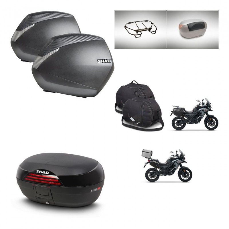 SHAD SH46 trunk + mounting bracket SH36 suitcases accessories 45 L KIT-477741