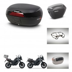 SHAD SH23 alu suitcases + mounting bracket SH46 trunk accessories 45 L KIT-477745