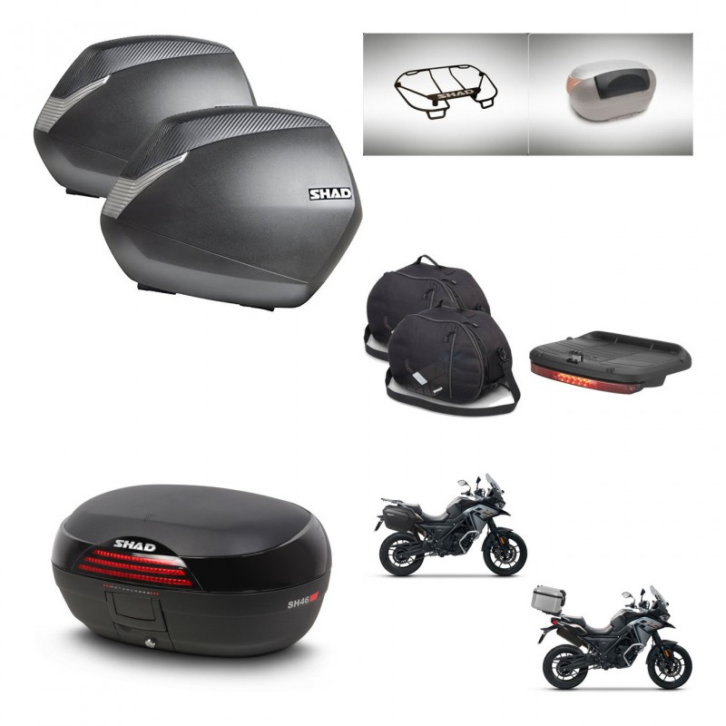 SHAD SH46 trunk + mounting bracket SH36 suitcases accessories 45 L KIT-477747