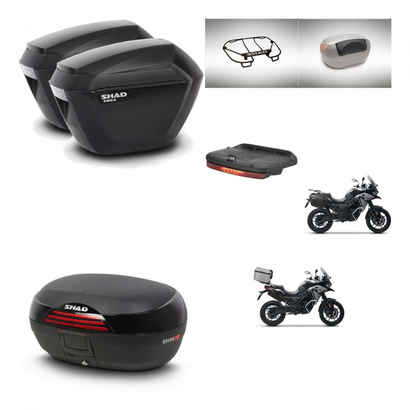 SHAD SH46 trunk + mounting bracket sh23 suitcases accessories 45 L KIT-477748