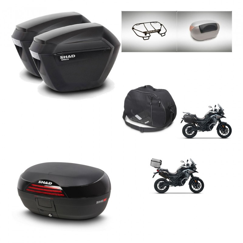 SHAD SH46 trunk + mounting bracket sh23 suitcases accessories 45 L KIT-477754