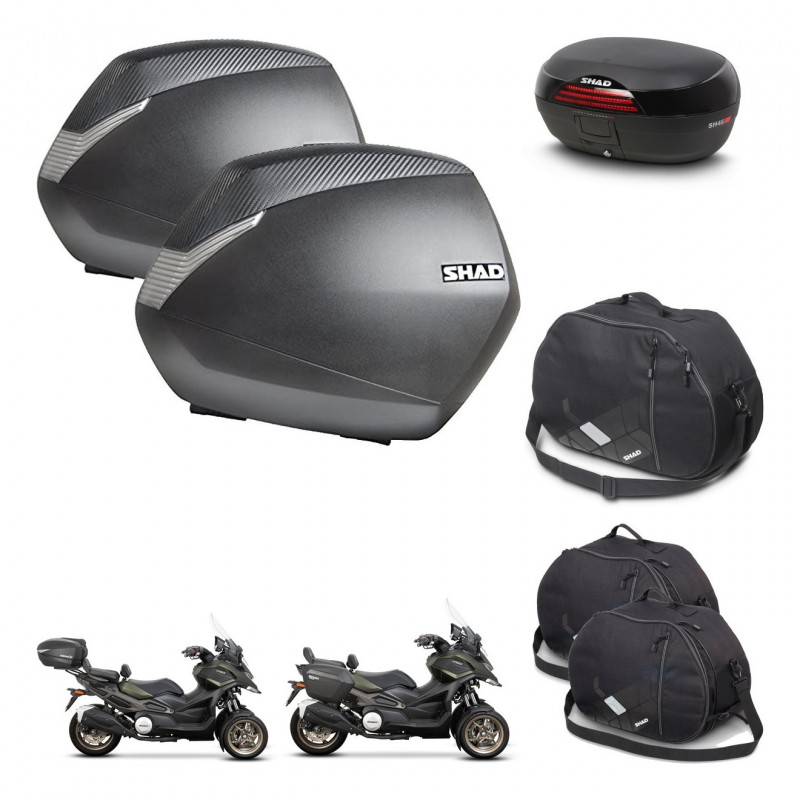 SHAD Baul SH46 + soporte montaje maletas SH36 accesorios 45 L KIT-477777