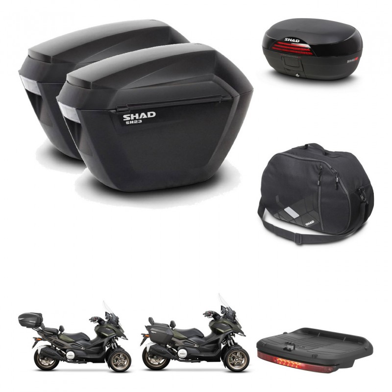 SHAD Baul SH46 + soporte montaje maletas sh23 accesorios 45 L KIT-477784