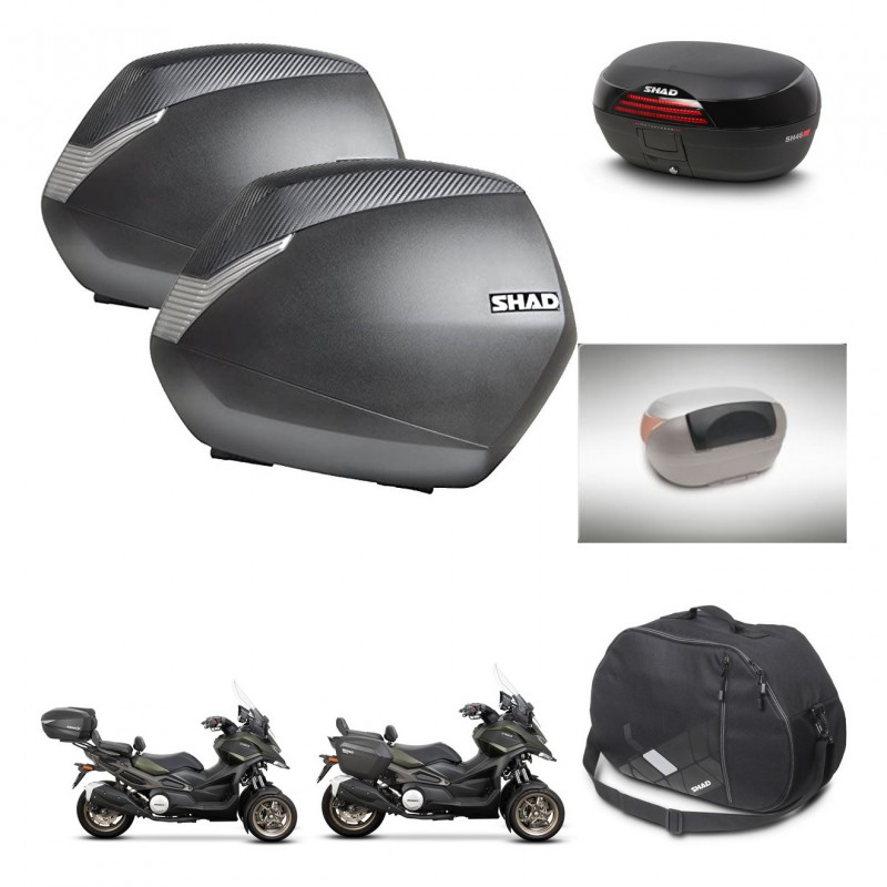 SHAD Baul SH46 + soporte montaje maletas SH36 accesorios 45 L KIT-477800
