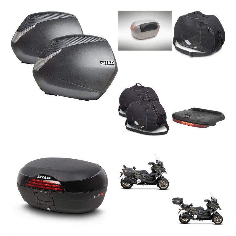 SHAD Baul SH46 + soporte montaje maletas SH36 accesorios 45 L KIT-477807