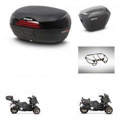 SHAD SH23 alu suitcases + mounting bracket SH46 trunk accessories 45 L KIT-477817