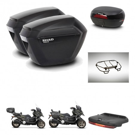 SHAD SH46 trunk + mounting bracket sh23 suitcases accessories 45 L KIT-477820