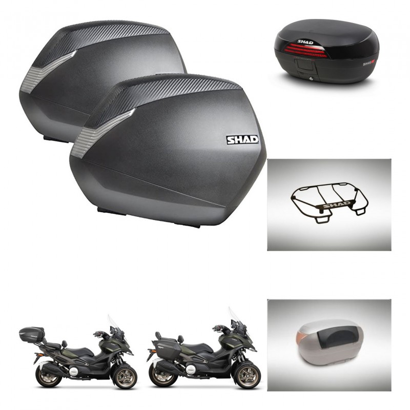 SHAD Baul SH46 + soporte montaje maletas SH36 accesorios 45 L KIT-477836