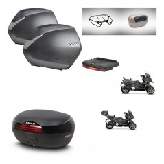 SHAD SH46 trunk + mounting bracket SH36 suitcases accessories 45 L KIT-477842