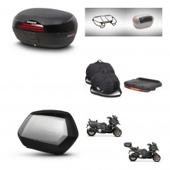 SHAD Maletas SH35 PREMIUM + soporte montaje baul SH46 accesorios 45 L KIT-477846