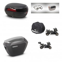 SHAD SH23 alu suitcases + mounting bracket SH46 trunk accessories 45 L KIT-477853