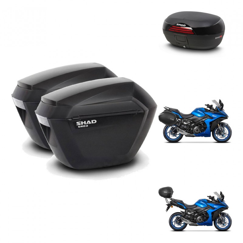 SHAD SH46 trunk + mounting bracket sh23 suitcases 45 L KIT-477862