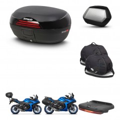 SHAD Maletas SH35 PREMIUM + soporte montaje baul SH46 accesorios 45 L KIT-477870