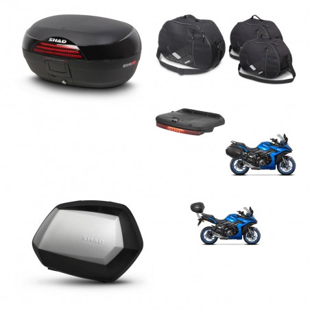 SHAD SH35 PREMIUM suitcases + mounting bracket SH46 trunk accessories 45 L KIT-477882