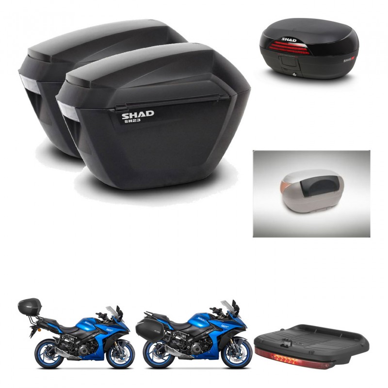 SHAD SH46 trunk + mounting bracket sh23 suitcases accessories 45 L KIT-477892