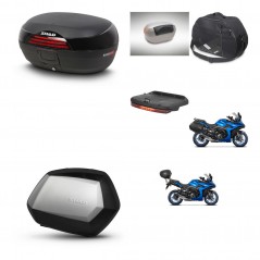 SHAD SH35 PREMIUM suitcases + mounting bracket SH46 trunk accessories 45 L KIT-477905