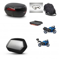 SHAD SH35 PREMIUM suitcases + mounting bracket SH46 trunk accessories 45 L KIT-477918