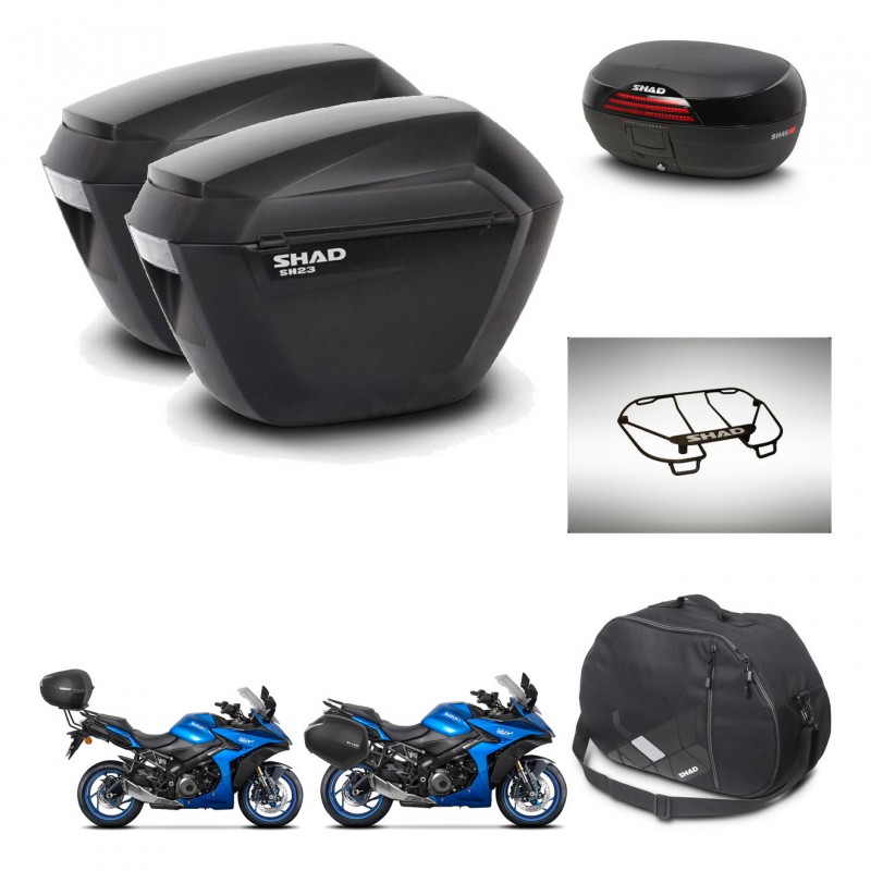 SHAD Baul SH46 + soporte montaje maletas sh23 accesorios 45 L KIT-477922