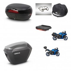 SHAD Maletas sh23 alu + soporte montaje baul SH46 accesorios 45 L KIT-477931