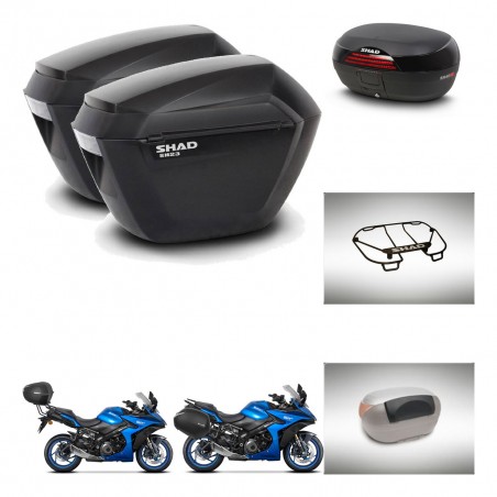 SHAD SH46 trunk + mounting bracket sh23 suitcases accessories 45 L KIT-477934