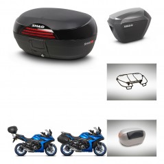 SHAD Maletas sh23 alu + soporte montaje baul SH46 accesorios 45 L KIT-477937
