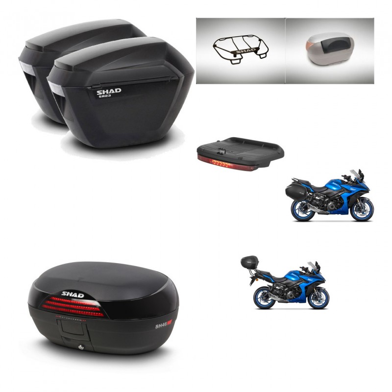SHAD Baul SH46 + soporte montaje maletas sh23 accesorios 45 L KIT-477940