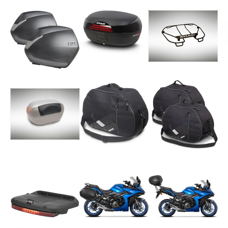 SHAD SH46 trunk + mounting bracket SH36 suitcases accessories 45 L KIT-477951