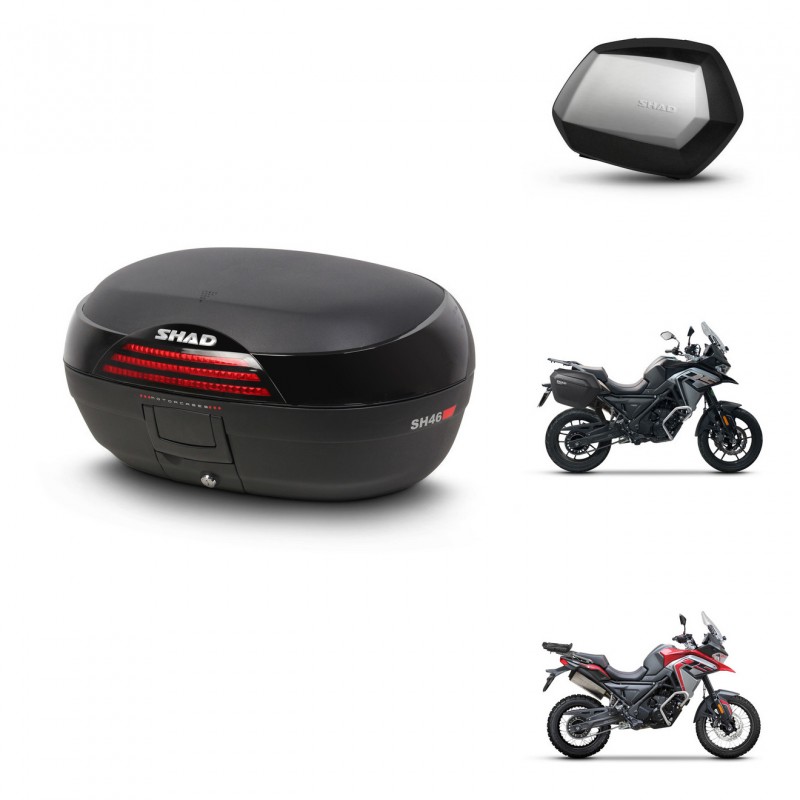 SHAD Maletas SH35 PREMIUM + soporte montaje baul SH46 45 L KIT-477959
