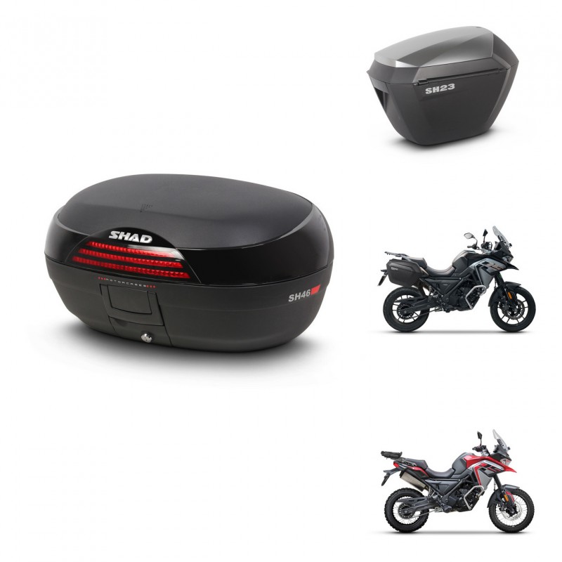 SHAD Maletas sh23 alu + soporte montaje baul SH46 45 L KIT-480410