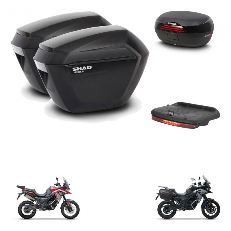 SHAD SH46 trunk + mounting bracket sh23 suitcases accessories 45 L KIT-480413