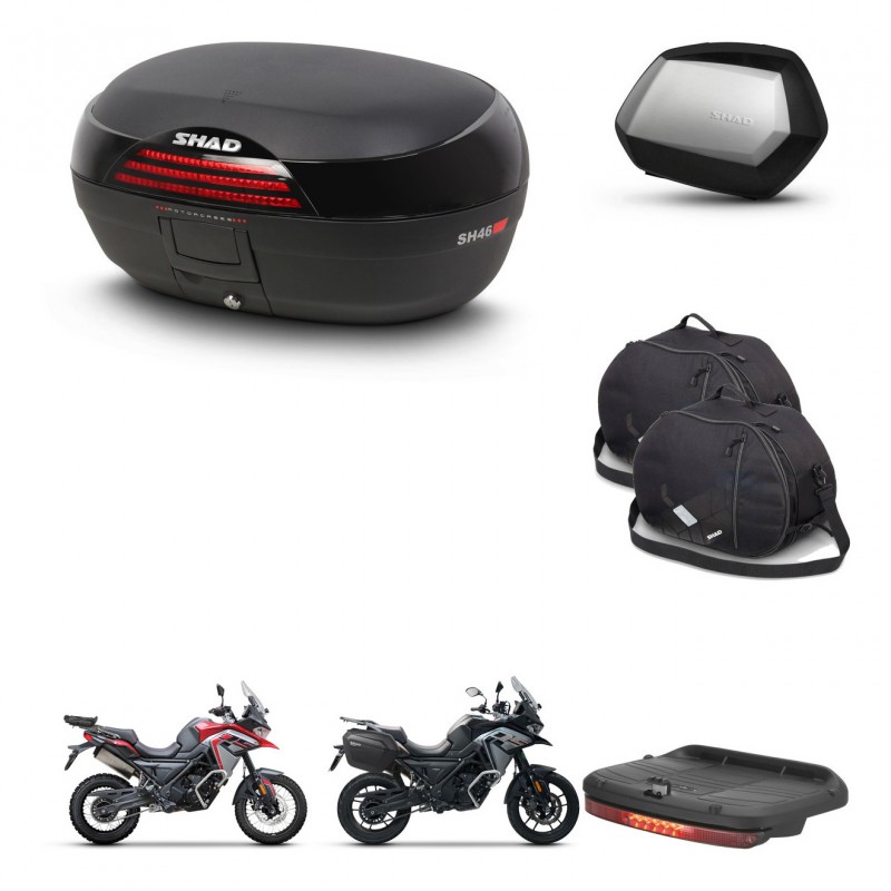 SHAD Maletas SH35 PREMIUM + soporte montaje baul SH46 accesorios 45 L KIT-480415