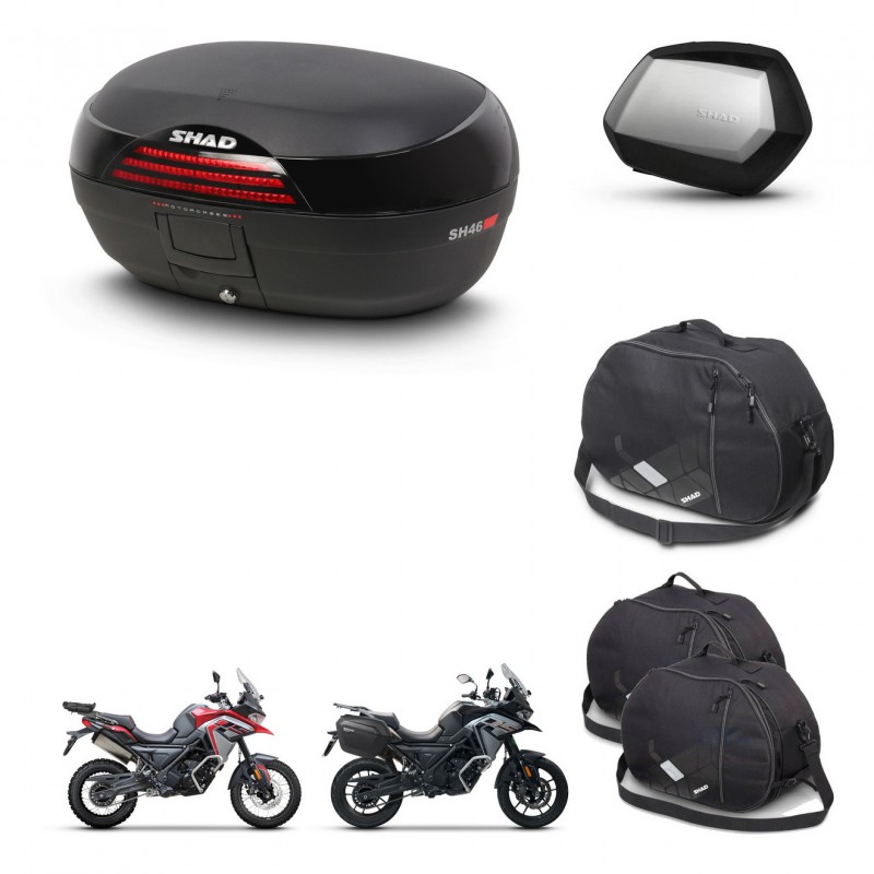 SHAD SH35 PREMIUM suitcases + mounting bracket SH46 trunk accessories 45 L KIT-480421