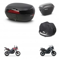 SHAD Maletas sh23 alu + soporte montaje baul SH46 accesorios 45 L KIT-480422