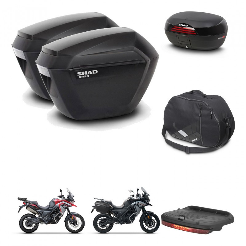 SHAD SH46 trunk + mounting bracket sh23 suitcases accessories 45 L KIT-480425