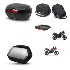 SHAD Maletas SH35 PREMIUM + soporte montaje baul SH46 accesorios 45 L KIT-480427
