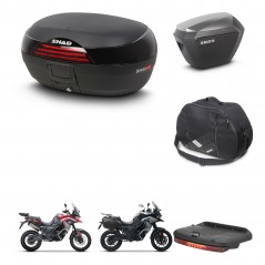 SHAD Maletas sh23 alu + soporte montaje baul SH46 accesorios 45 L KIT-480428