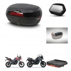 SHAD Maletas SH35 PREMIUM + soporte montaje baul SH46 accesorios 45 L KIT-480438