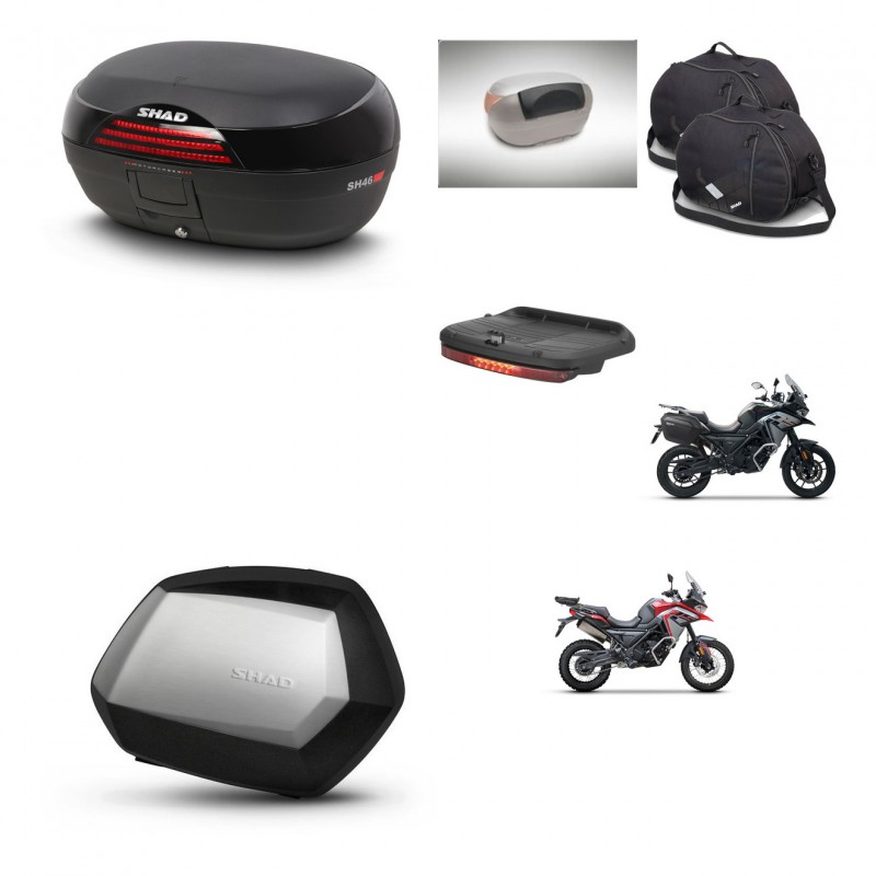 SHAD Maletas SH35 PREMIUM + soporte montaje baul SH46 accesorios 45 L KIT-480439