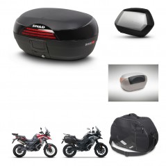 SHAD Maletas SH35 PREMIUM + soporte montaje baul SH46 accesorios 45 L KIT-480444