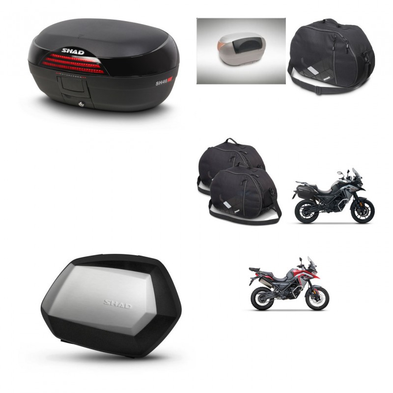 SHAD SH35 PREMIUM suitcases + mounting bracket SH46 trunk accessories 45 L KIT-480445