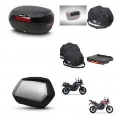 SHAD Maletas SH35 PREMIUM + soporte montaje baul SH46 accesorios 45 L KIT-480451