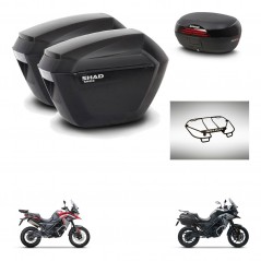 SHAD SH46 trunk + mounting bracket sh23 suitcases accessories 45 L KIT-480455