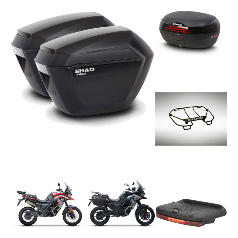 SHAD Baul SH46 + soporte montaje maletas sh23 accesorios 45 L KIT-480461