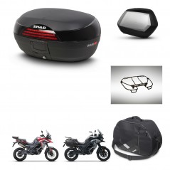 SHAD Maletas SH35 PREMIUM + soporte montaje baul SH46 accesorios 45 L KIT-480468