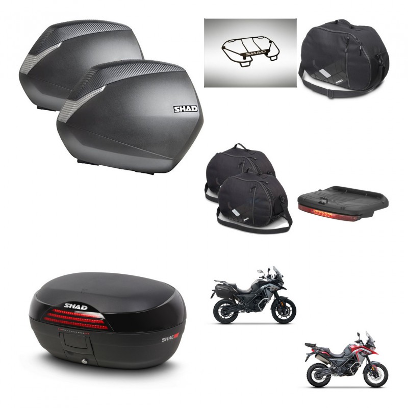 SHAD SH46 trunk + mounting bracket SH36 suitcases accessories 45 L KIT-480472