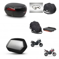 SHAD Maletas SH35 PREMIUM + soporte montaje baul SH46 accesorios 45 L KIT-480475