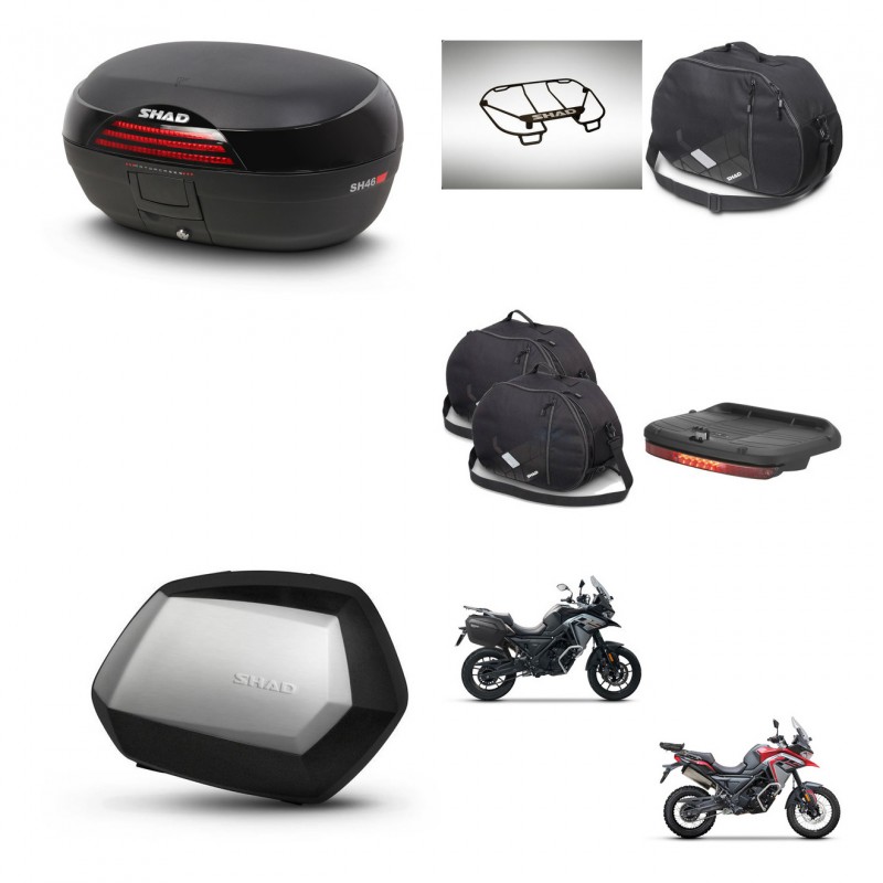 SHAD SH35 PREMIUM suitcases + mounting bracket SH46 trunk accessories 45 L KIT-480475