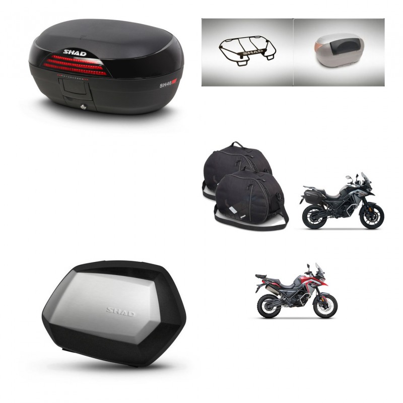 SHAD SH35 PREMIUM suitcases + mounting bracket SH46 trunk accessories 45 L KIT-480481
